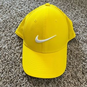 Yellow embroidered Nike hat